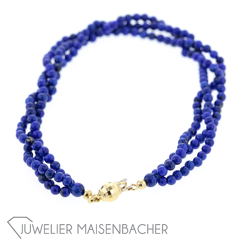 Lapislazuli-Armband *Torsade*, Tragelänge 20cm