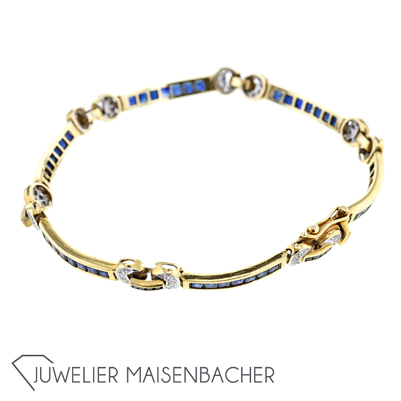 Juwelier Hübner & Schulze Armband *Saphir*, Tragelänge 18cm