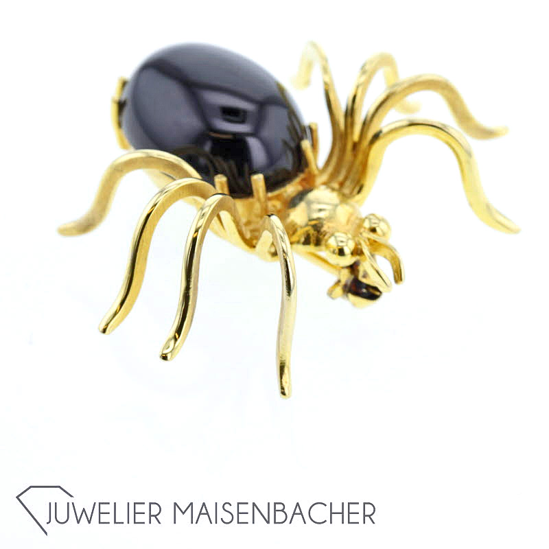 Juwelier Deiter Brosche Spinne *Onyx*