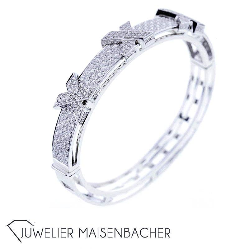 Hans Krieger opulenter Diamant-Armreif, Tragelänge 17cm