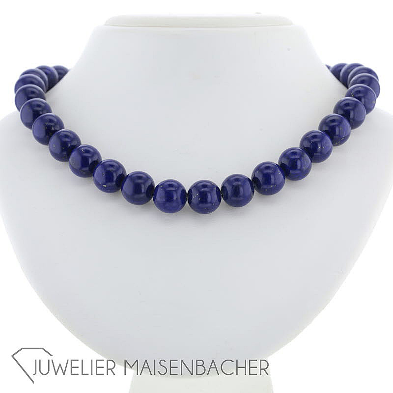 Kugel-Kette *Lapislazuli*, Tragelänge 40cm