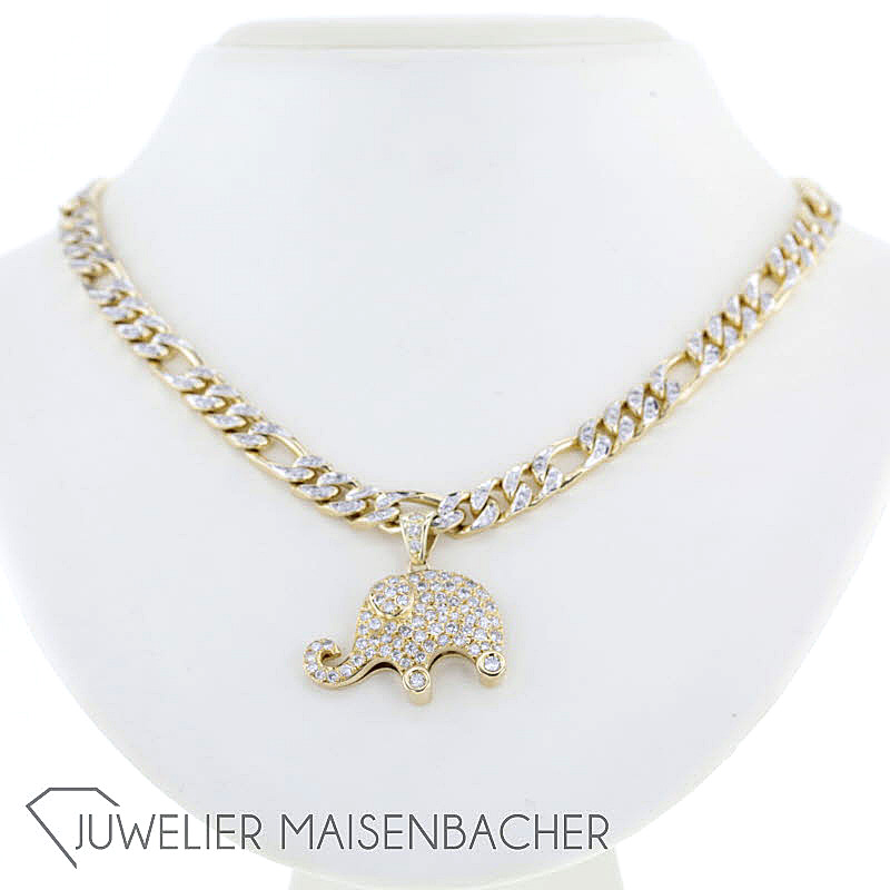 Collier-Kette *Elefant*, Tragelänge 41cm