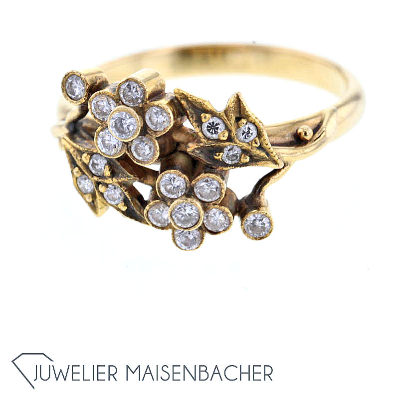 Diamant-Ring *Vogelbeere*, Ringgröße 54