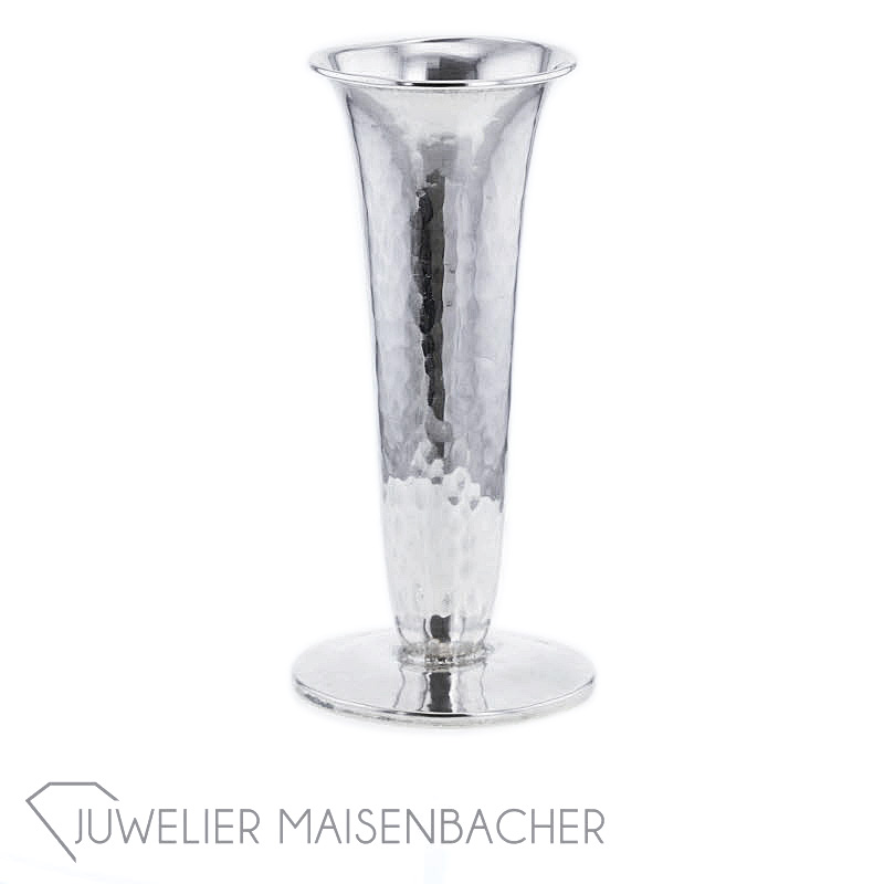 Hofjuwelier Schnauffer Dresden handgefertigte Silbervase 830/- Silber