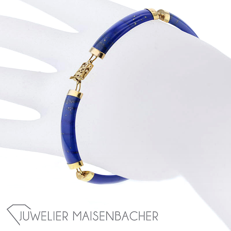 Armband Gelbgold *Lapislazuli*