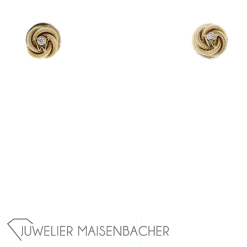 Wellendorff Ohrstecker *Seidenknoten*, Gelbgold