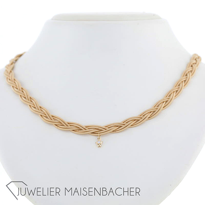 Wellendorff Collier *Goldgirlande* mit Brillant Gold