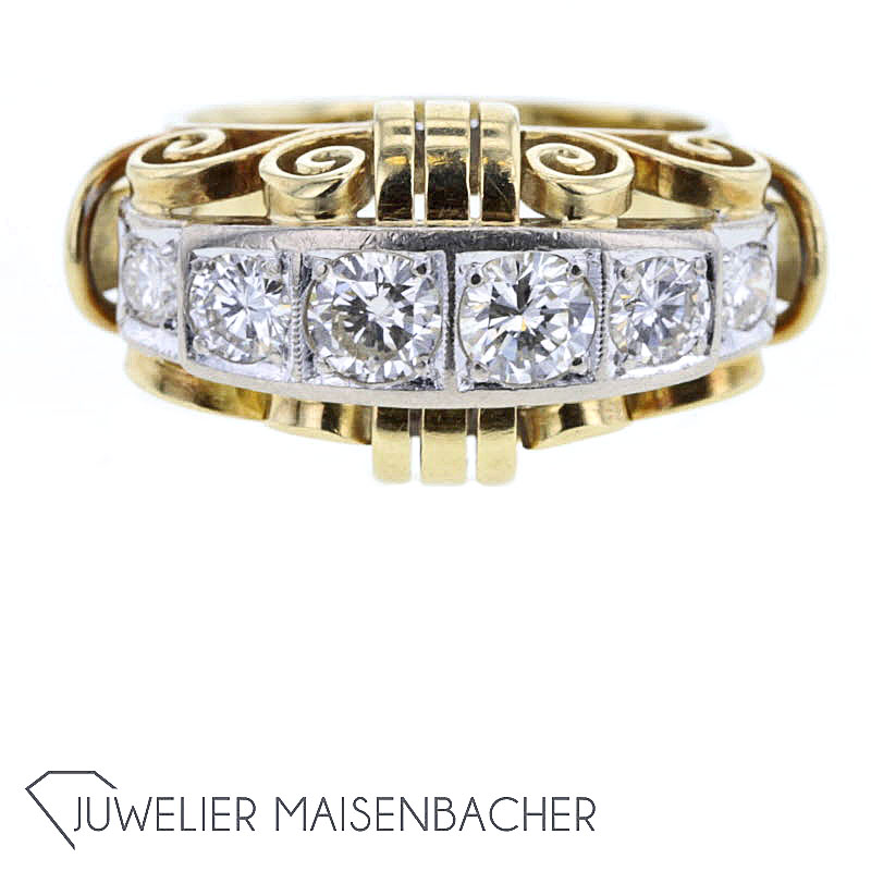 Klassischer Diamant-Ring, Ringgröße 51