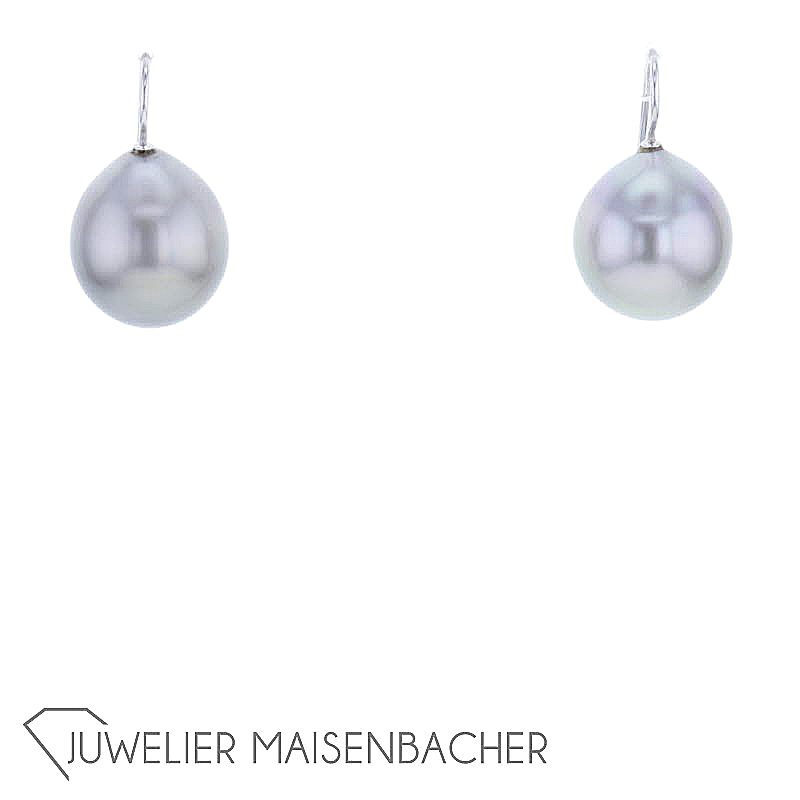 Juwelier Nitsch opulente Ohrhänger *Tahitiperle*, Ø 15mm