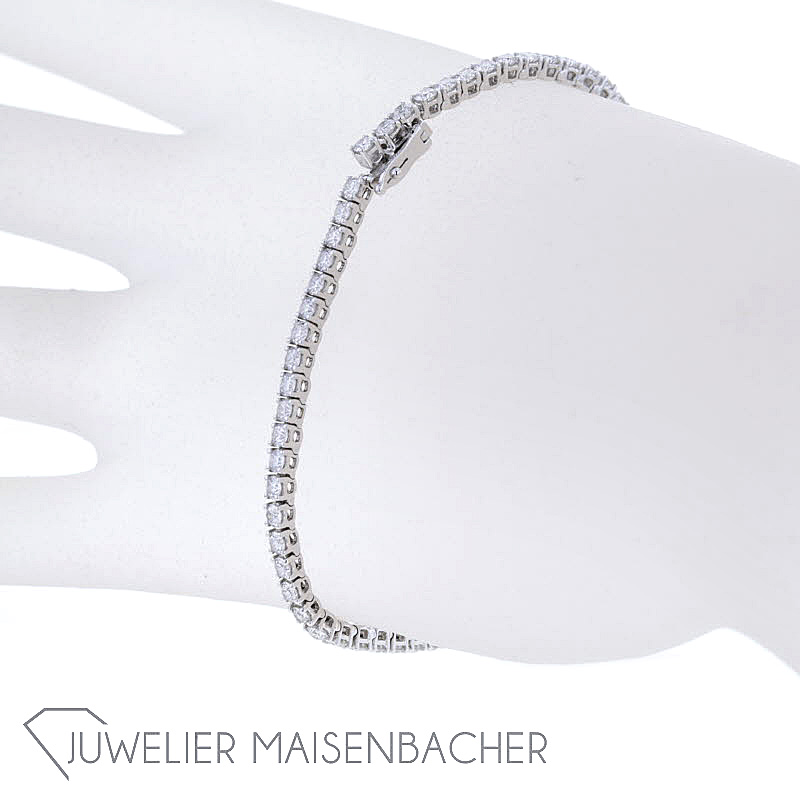 De Beers Tennis-Armband, Tragelänge 17cm