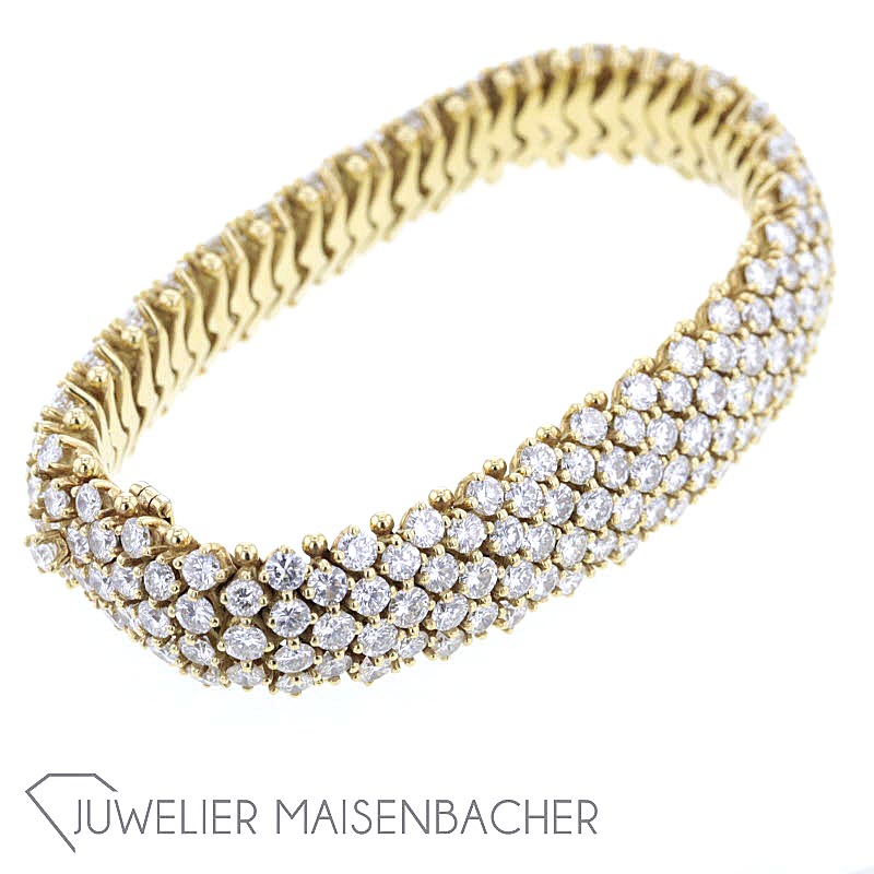 Opulentes Diamanten-Armband, Tragelänge 17cm