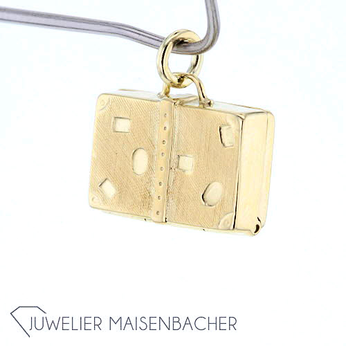 Anhänger 'Koffer' Gold