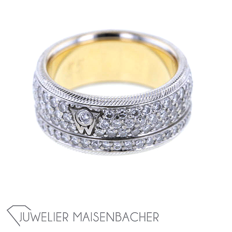 Wellendorff Zuckerkuss Dreh-Ring mit Brillanten Gold