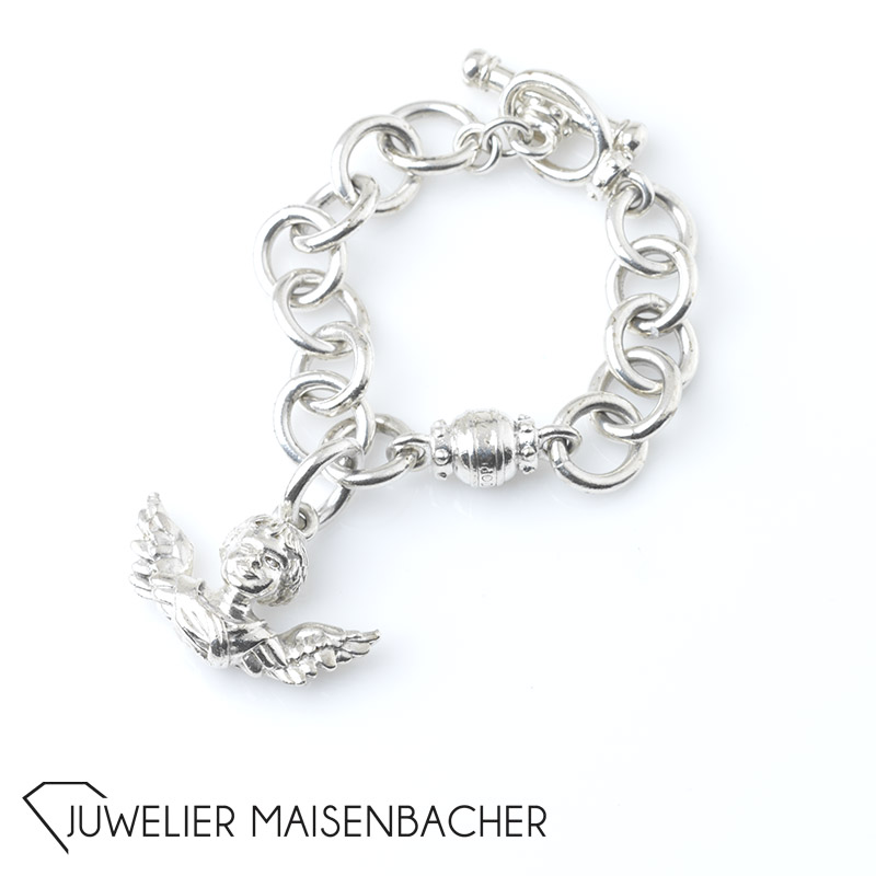 Massives *JOOP* Armband mit Engel Anhänger