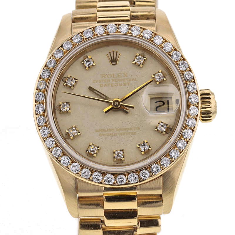 Rolex Lady Datejust 18K. Gold Brillanten