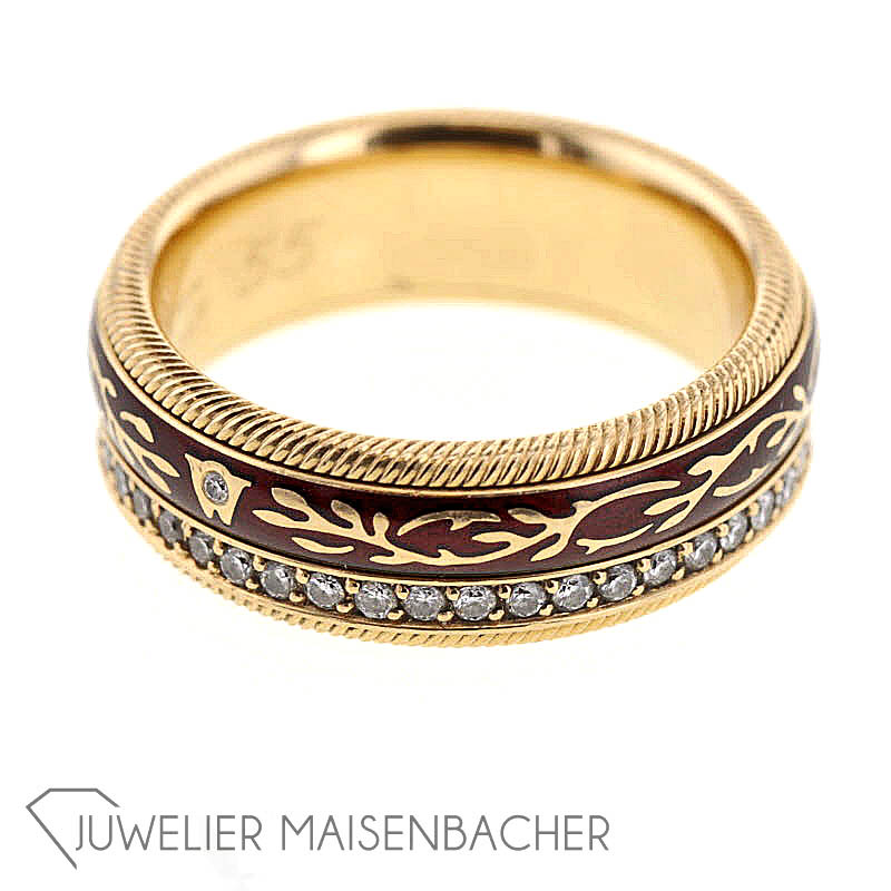 Wellendorff Ring *Mokka* mit Brillanten