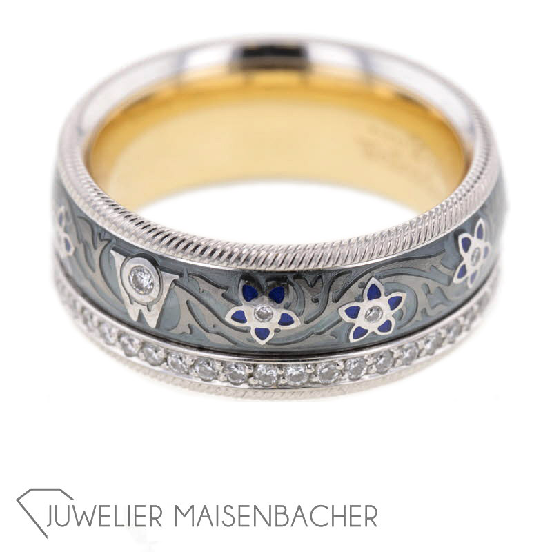 Wellendorff Ring *Heidelbeere* mit Brillanten