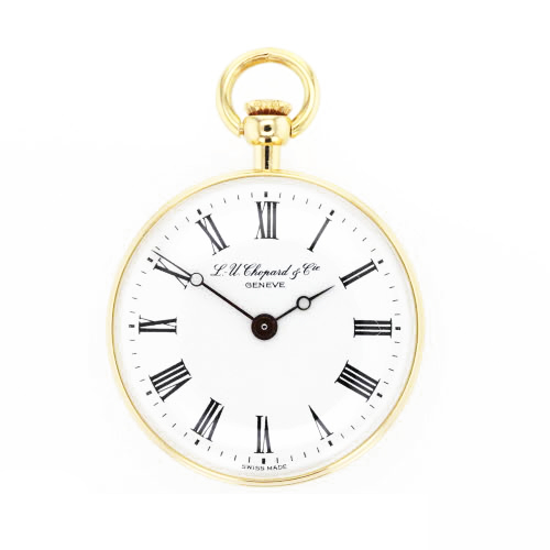 Chopard kleine Taschenuhr 18 kt. Gelbgold