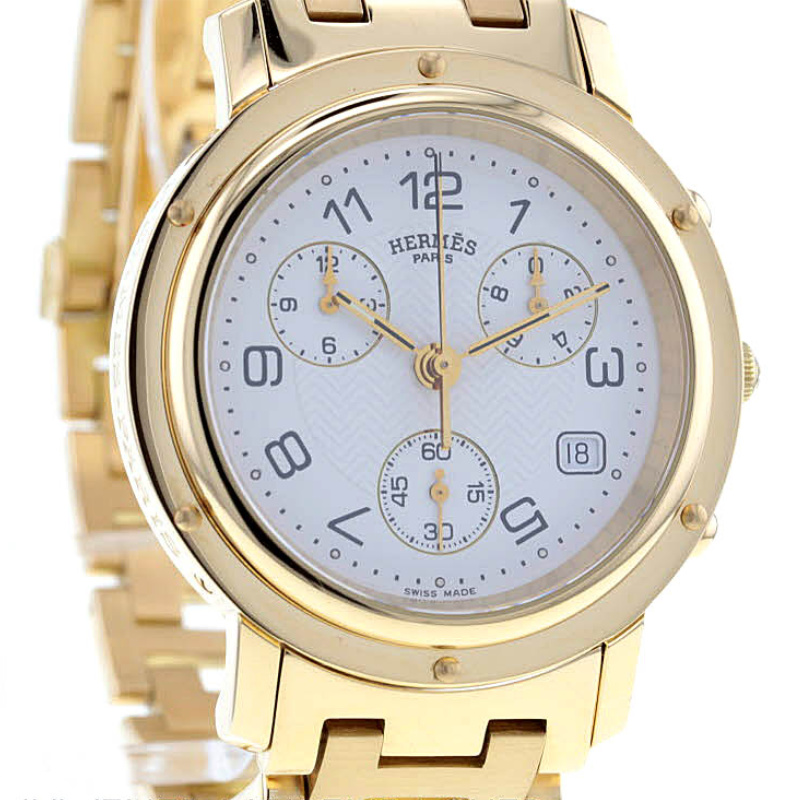 Hermes Clipper Chronograph Gold 750/-