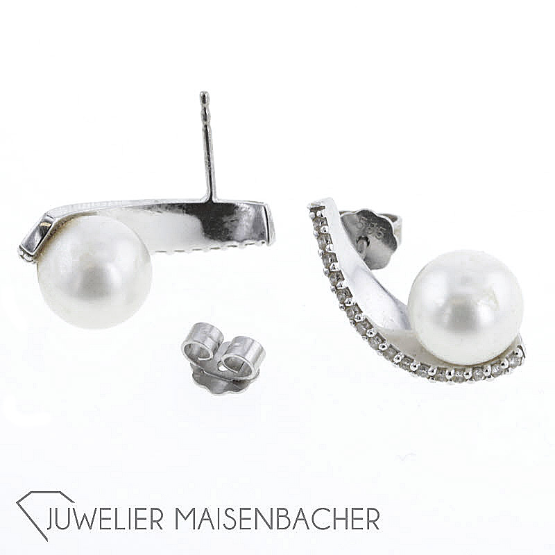 Diamant Perlohrstecker