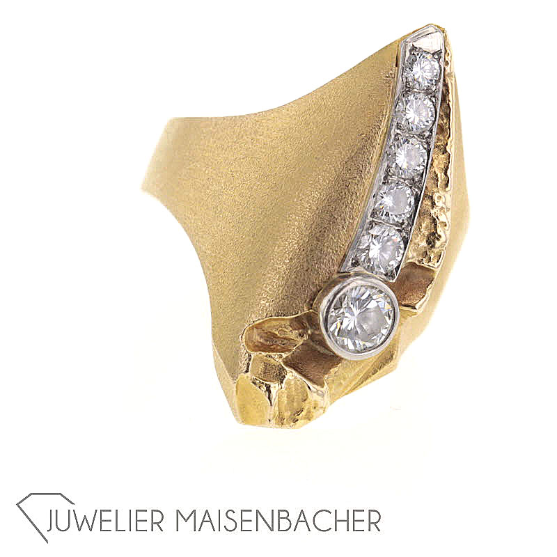 Goldener Lapponia Brillant Ring