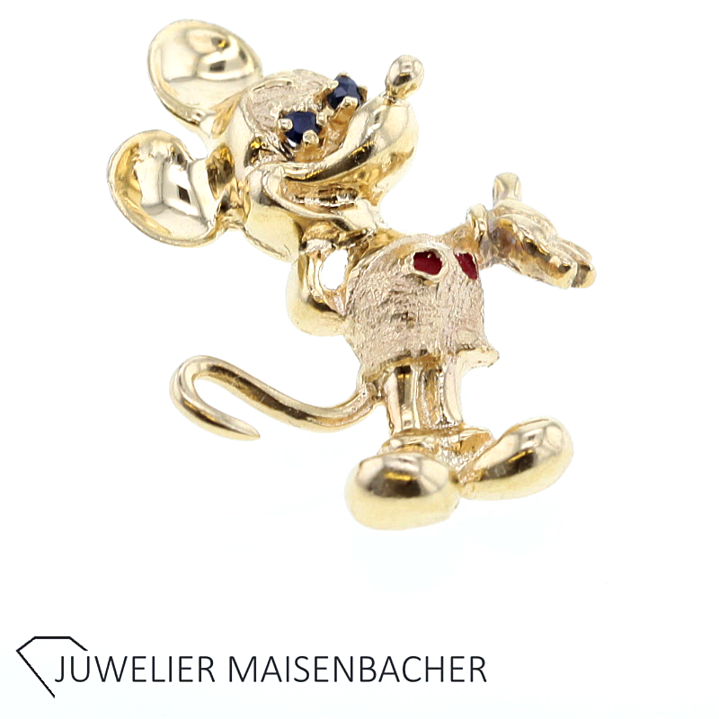 Disney Micky Maus Gold Anhänger