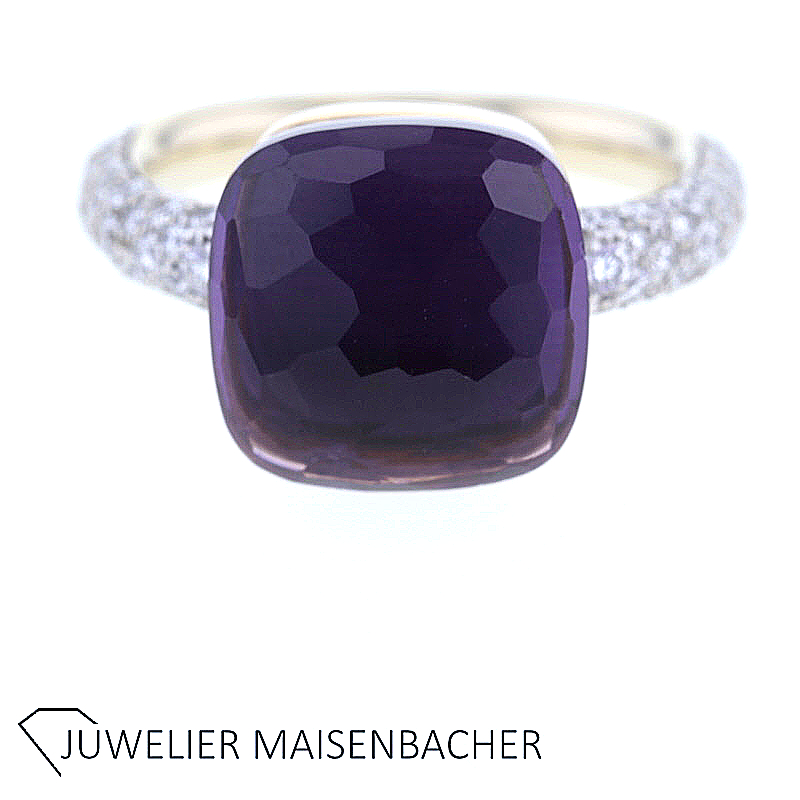 Pomellato Nudo Ring mit Amethyst & Diamanten