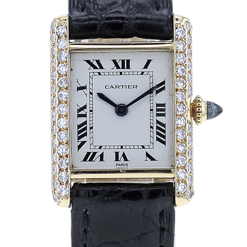 Cartier Tank Louis 18K. Gold 54 Brillanten