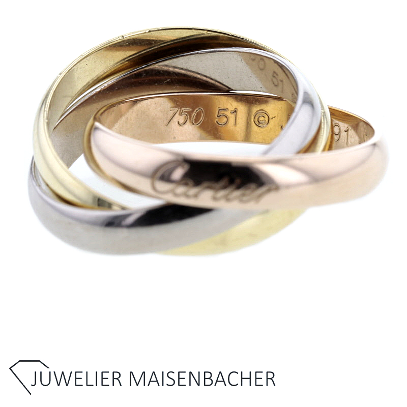 Cartier Ring Trinity Klassisch Gold