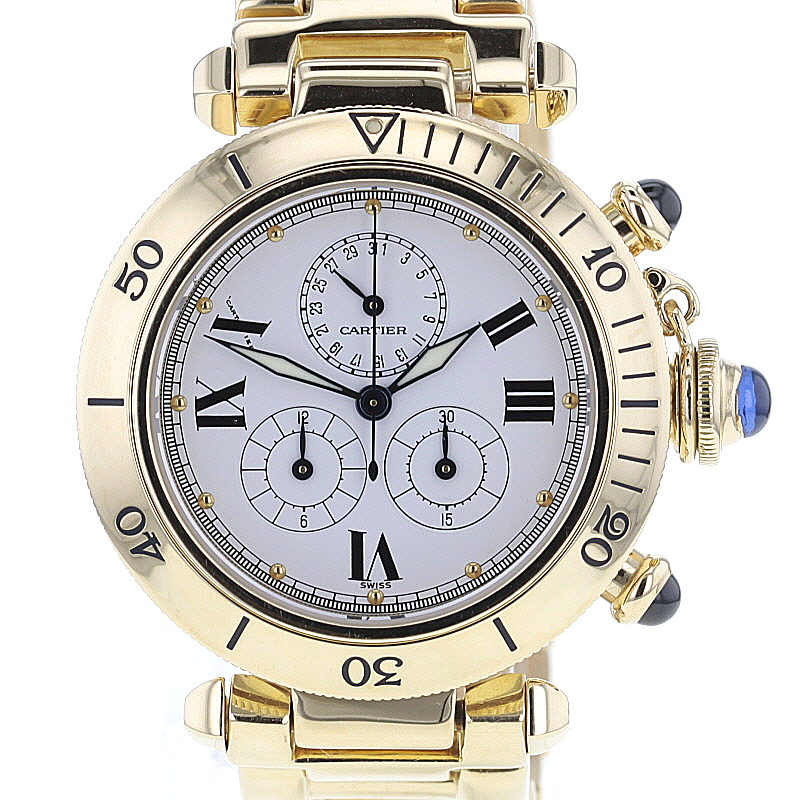 Cartier Pasha Chronograph Gold 750/-