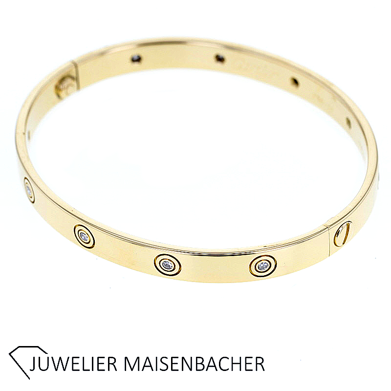 CARTIER LOVE ARMREIF Breite 6,1 mm Gold