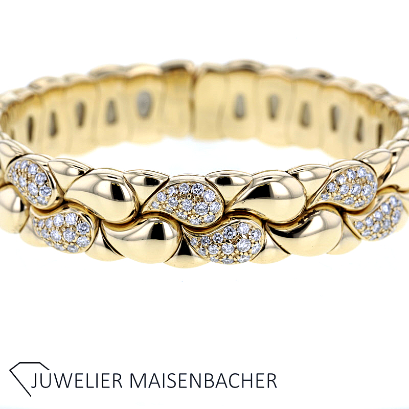 Chopard *Casmir* Armreif mit Diamanten im Brillantschliff Gold