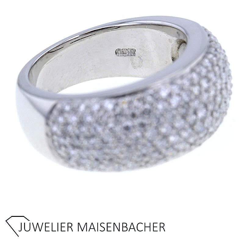 Damen Brillant Ring Pavé gefasst Gold