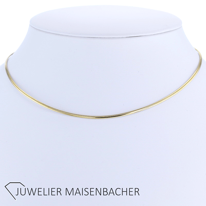 Klassischer Omega-Halsreif / Collier Gold