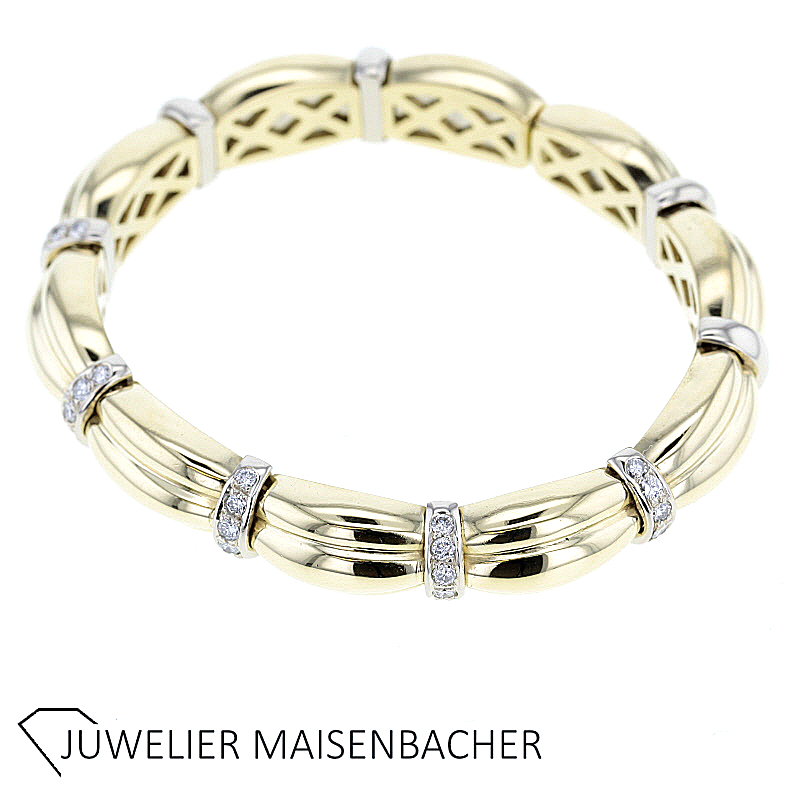 Armreif / Armspange Gold mit Brillanten