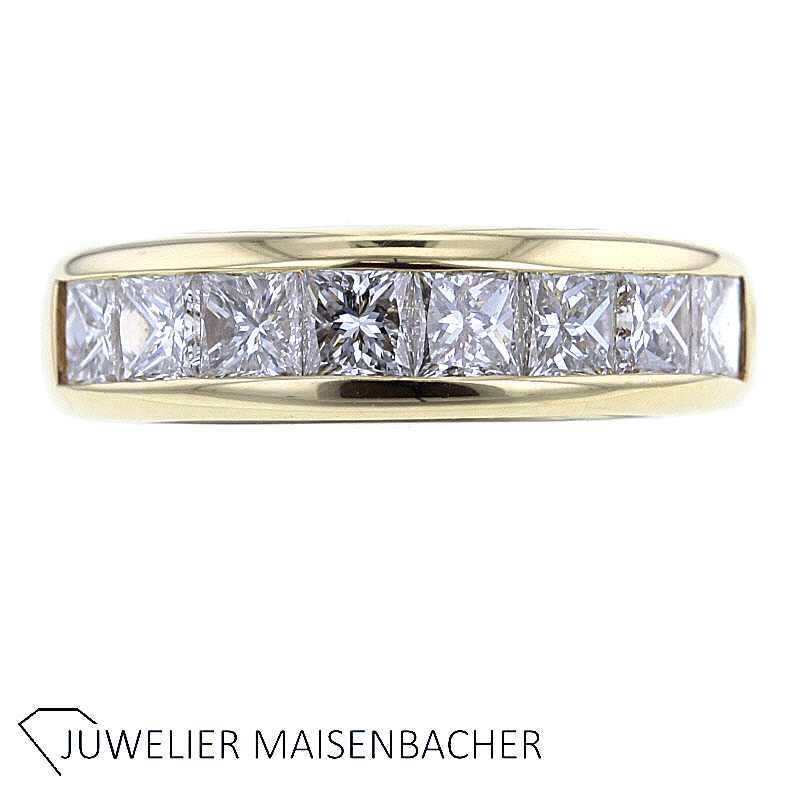 WEMPE Memoire Ring mit 8 Diamanten Gold