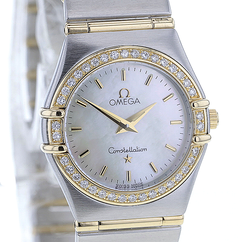 Omega Constellation Lady Stahl/Gold 38 Diamanten