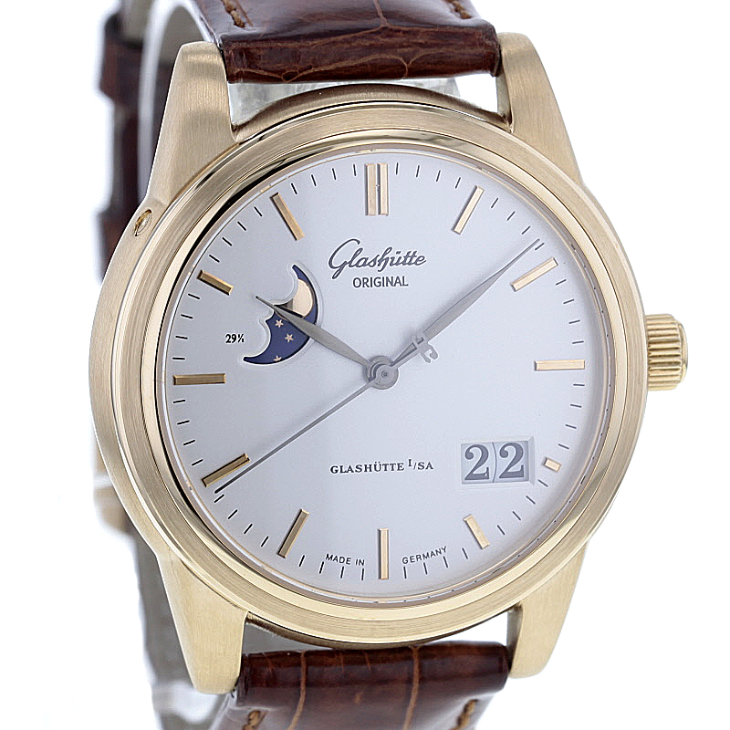 Glashütte Original Senator Panoramadatum Mondphase 18K. Roségold