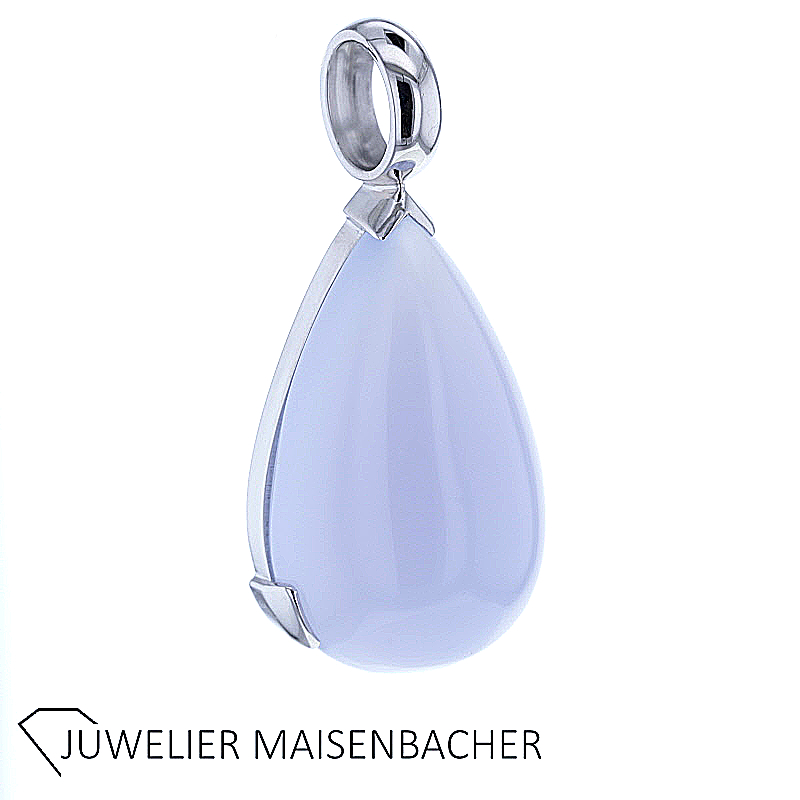 Anhänger mit großem Edelstein Chalcedon Gold