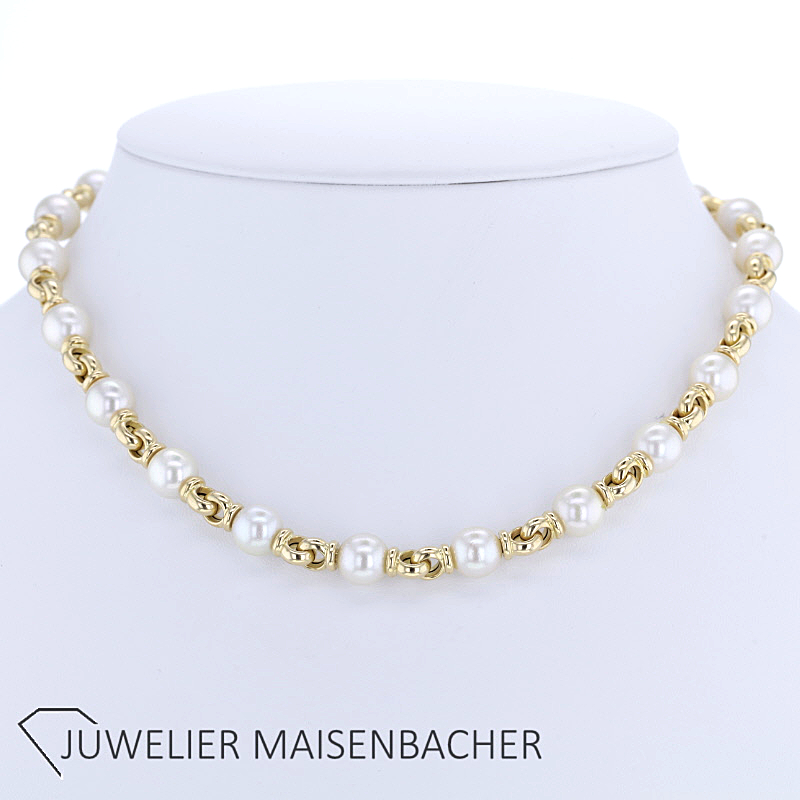 Chopard Collier mit Zuchtperlen Gold "RARITÄT"