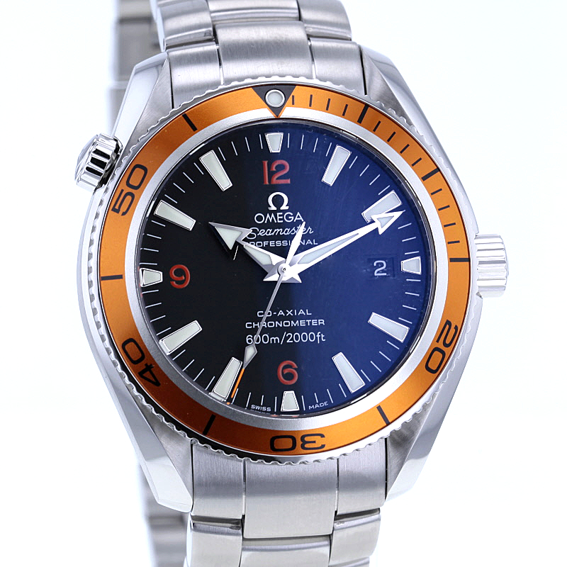 Omega Seamaster Planet Ocean, Edelstahl 42 mm, 2 Bänder