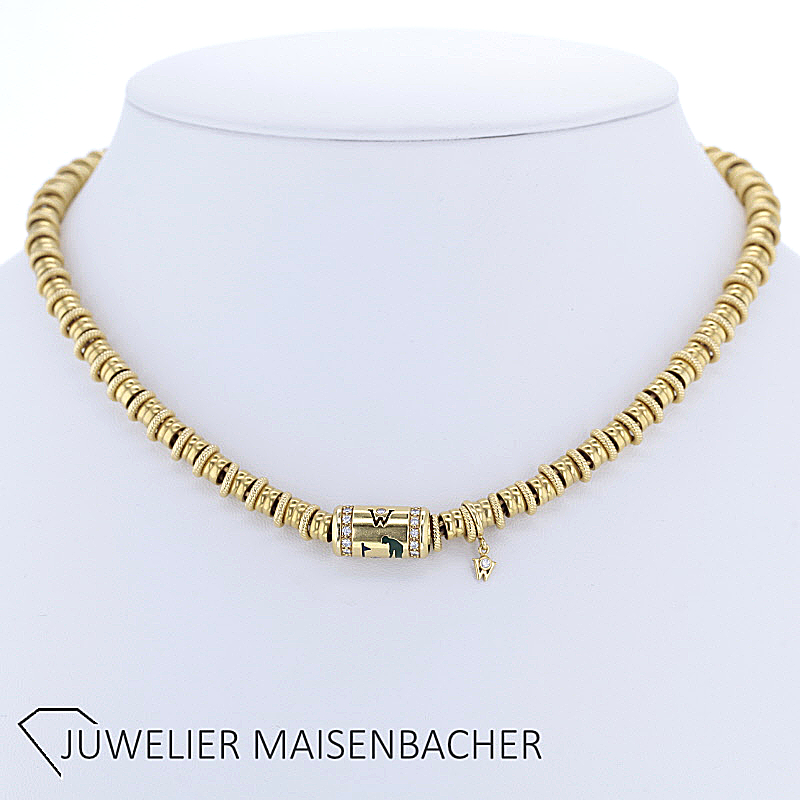 Wellendorff Collier "Golf" mit Brillanten Gold *Rarität*