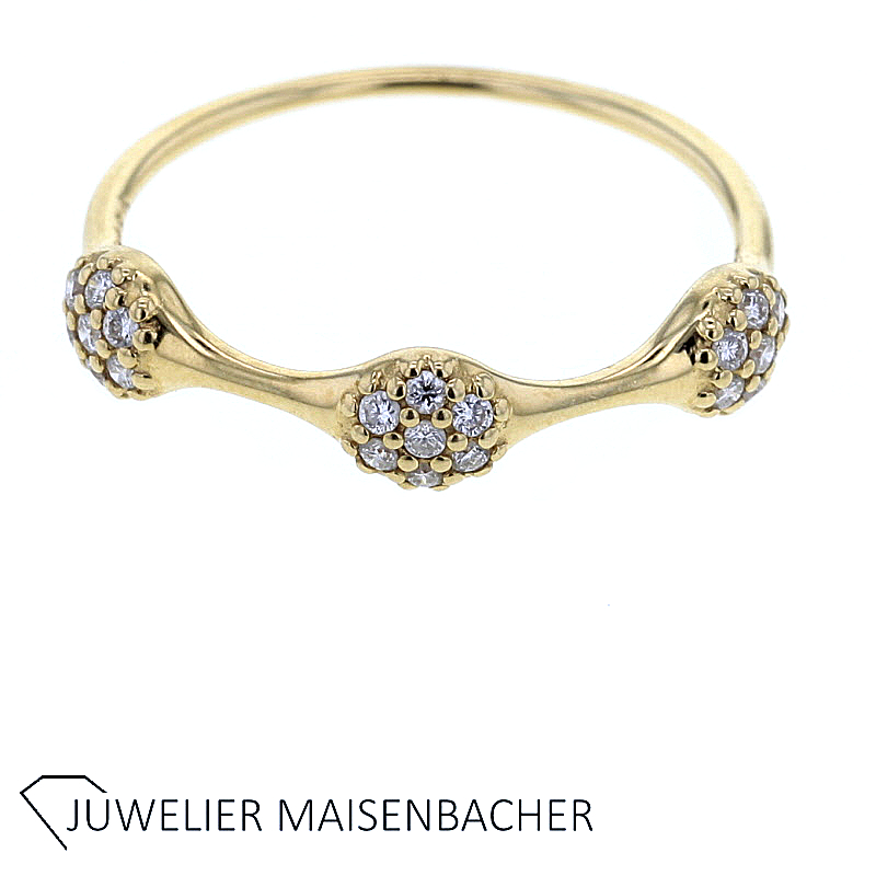 Pandora ALE Ring mit Brillant Gold