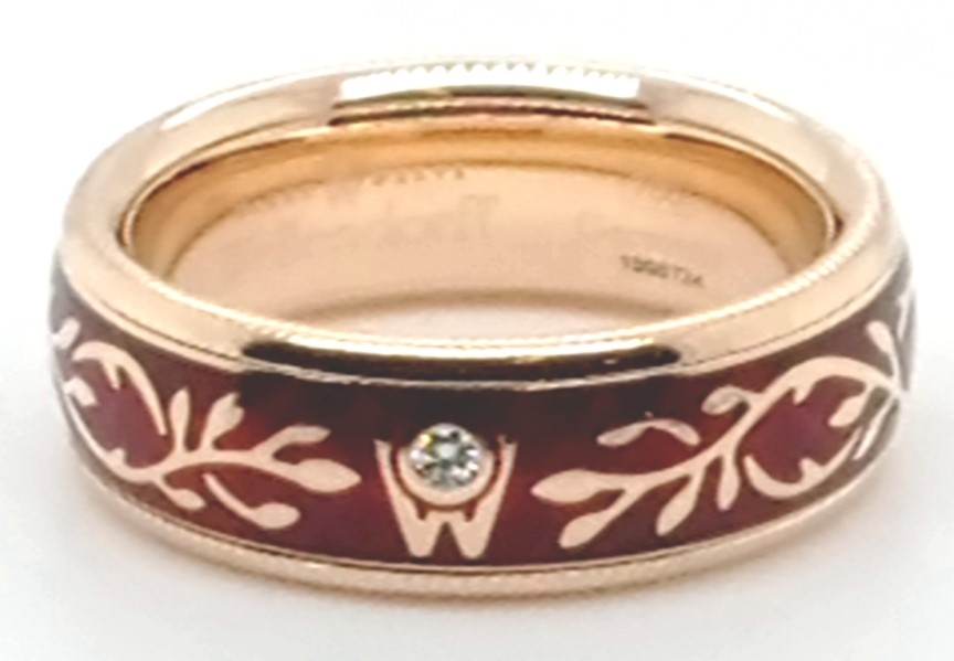 Wellendorff Dreh-Ring *Hibiscus* mit Brillant Gold