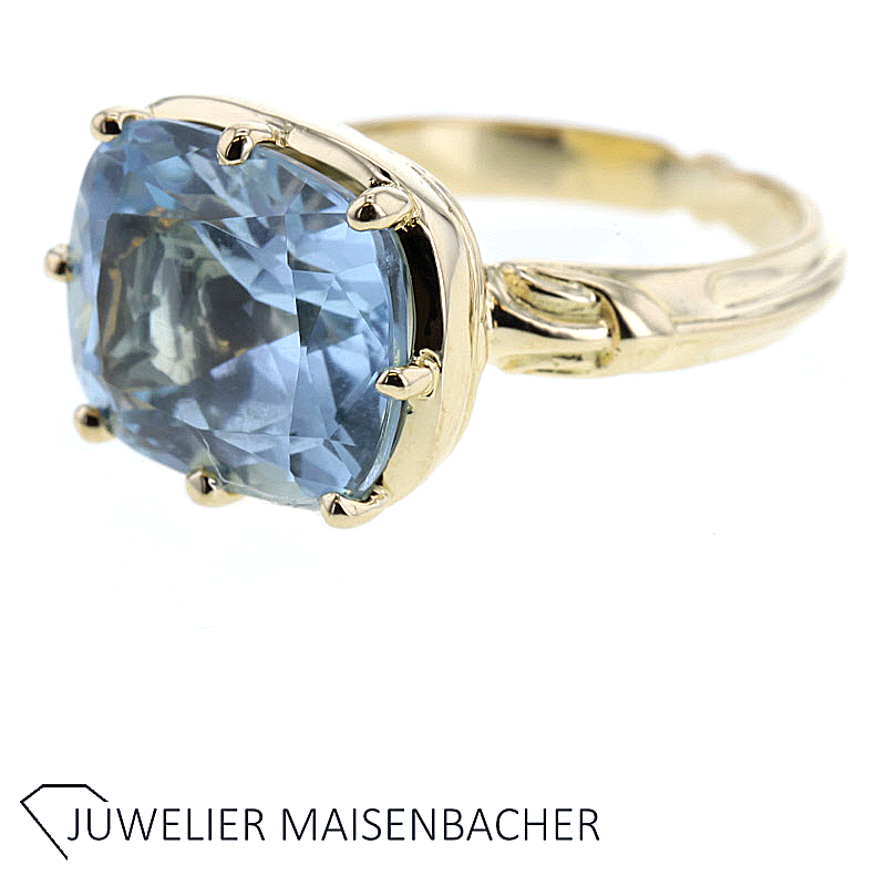 Blau Topas Ring Gold