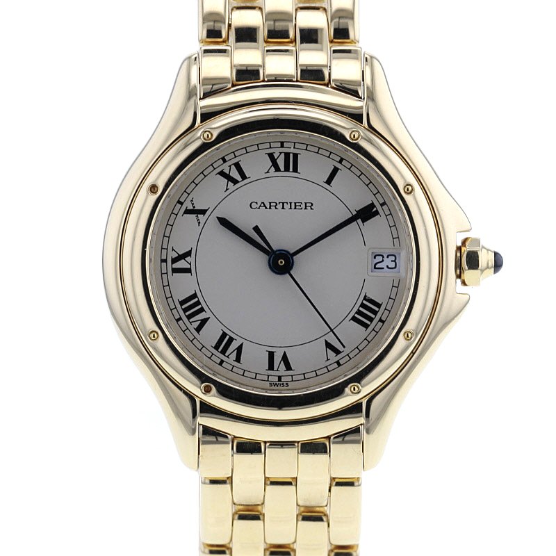 Cartier Cougar Damenuhr Gelbgold 750/-