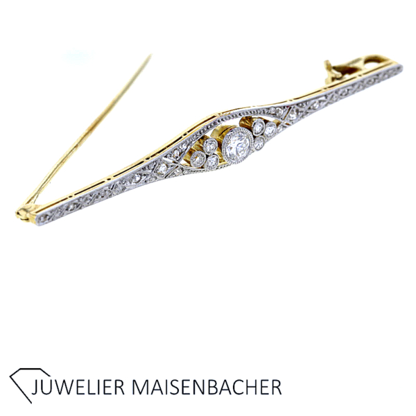 ArtDeco Brosche mit Diamanten