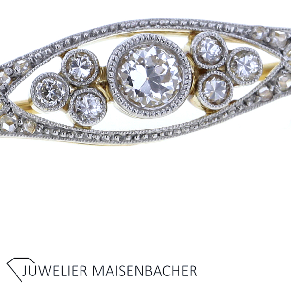 ArtDeco Brosche mit Diamanten – Bild 2