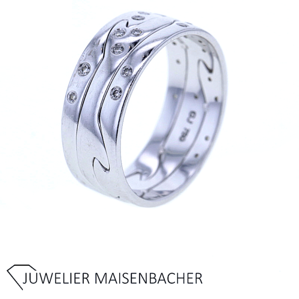 Georg Jensen *FUSION* Ringe mit Brillanten Gold – Bild 3