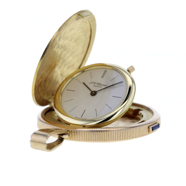 Chopard 20 Dollar Münze 1878 Taschenuhr Frackuhr Umhängeuhr Gold 916/- u. 750/- Rarität